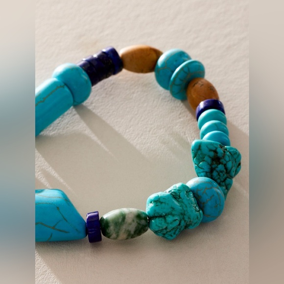 Free People Ariana Ost turquoise raw stone bracelet - Picture 2 of 3